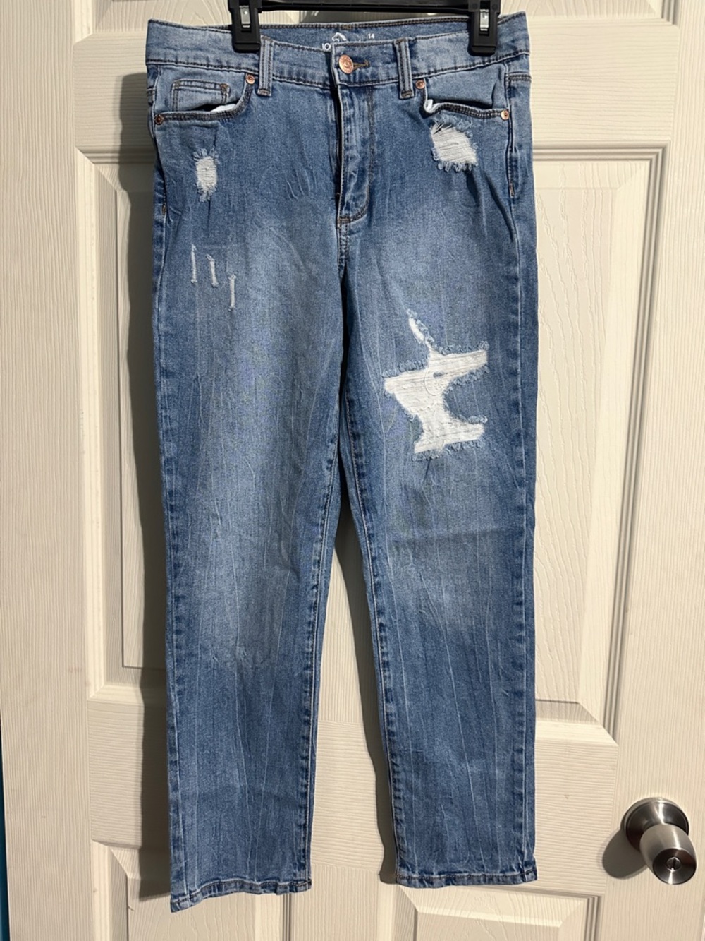 Jordache Light Blue Distressed Kids Jeans